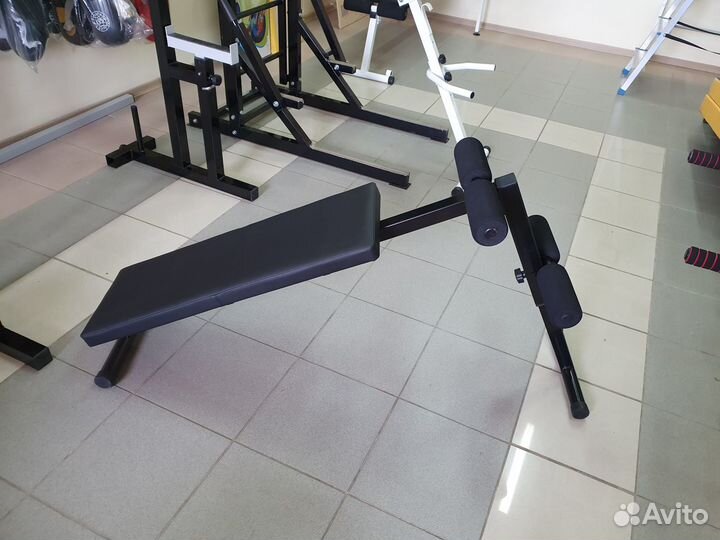 Скамья для пресса напольная с валиками