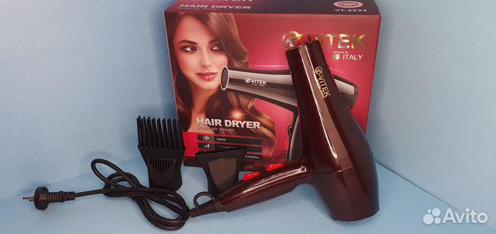 Фен для волос Vitec Для любой укладки 2000Вт