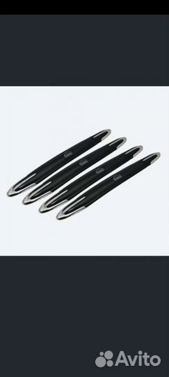 Накладка бампера 450х50мм черная (4шт.) автостоп