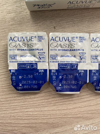 Линзы контактные acuvue oasys двухнедельные