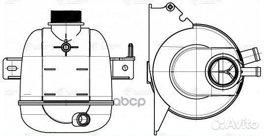 Бачок расширит. охл. жидкости для а/м Лада Larg
