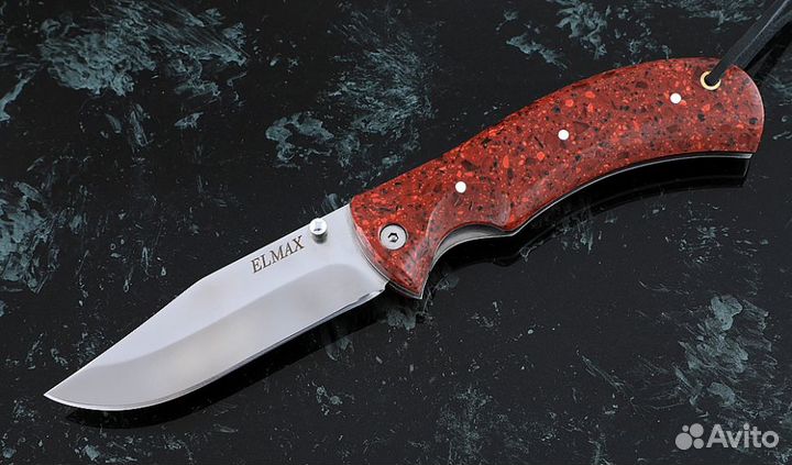 Складной нож Дельфин, сталь Elmax, рукоять накладк