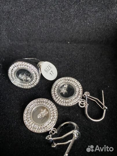 Серьги бижутерия Chopard