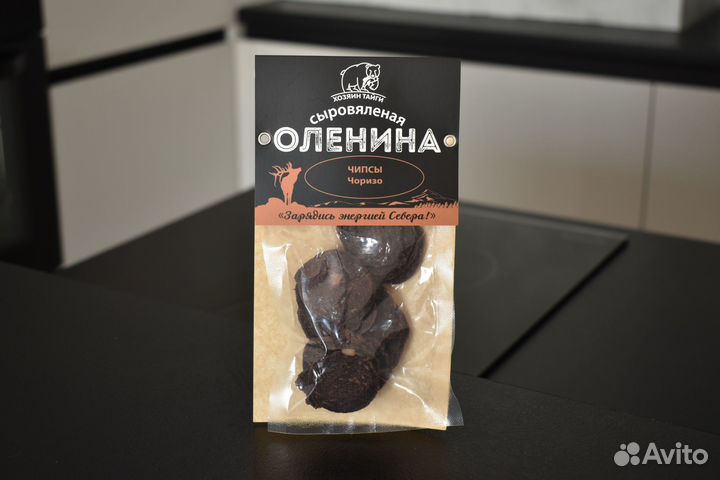 Оленина сырокопченая Чипсы Чоризо