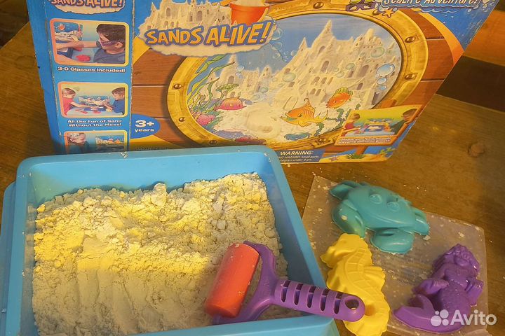 Кинетический песок с песочницей