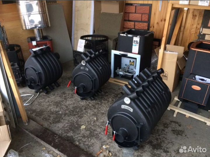 Печь воздухогрейная для гаража от 20 до 170 м²