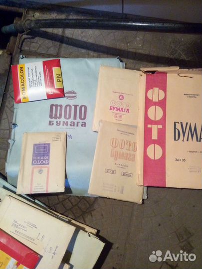 Фотобумага химия фото кассеты СССР бачок для прояв