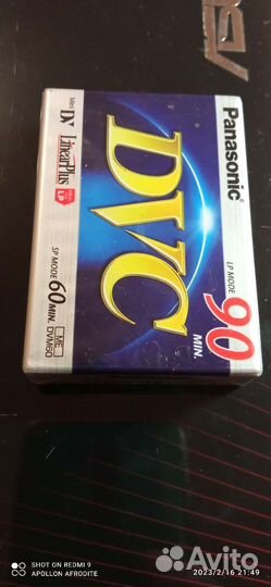 Чистая видеокассета panasonic