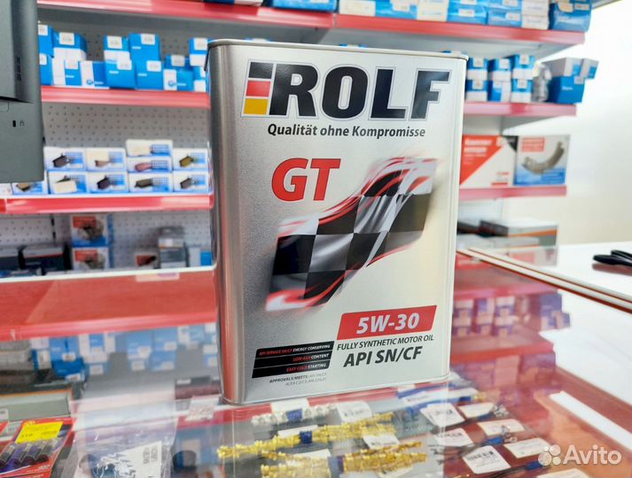 Масло моторное rolf GT 5W-30 SN/CF 4л