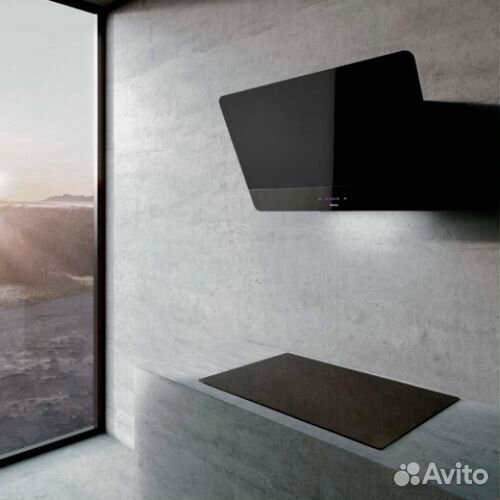 Наклонная вытяжка Sirius sltc93 skinny black 60