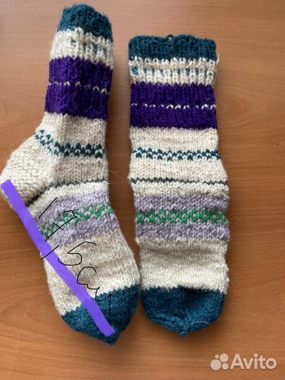 Носки вязаные детские теплые