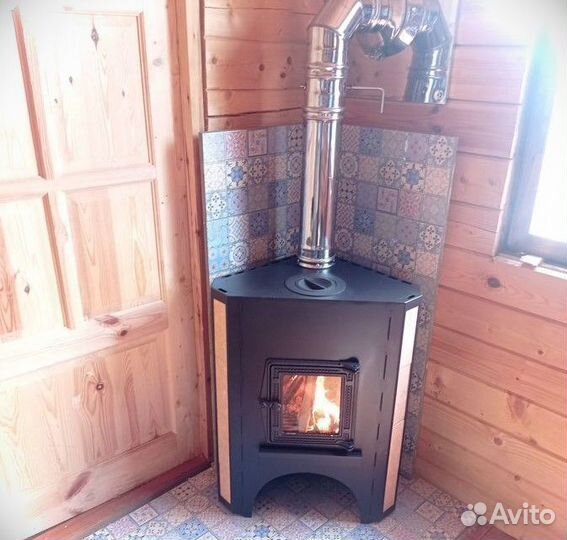 Печь камин на дровах