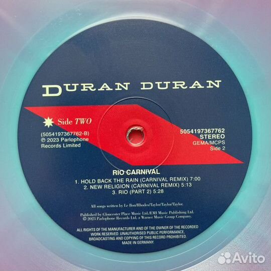 Виниловая пластинка duran duran - carnival RIO - R