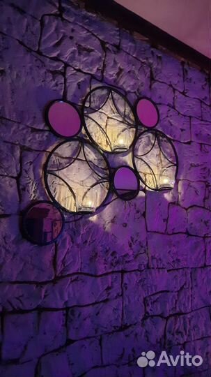 Авторский кованый настенный подсвечник