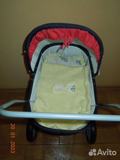 Коляска для кукол brio с куклой