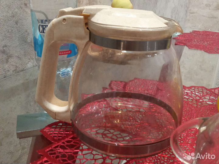 Чайник заварочный 1.2 л и бокалы 3 шт