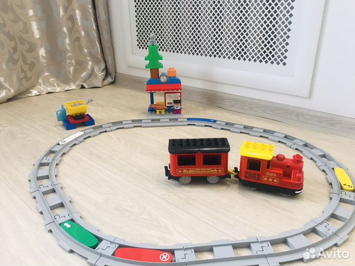 Lego duplo поезд на паровой тяге