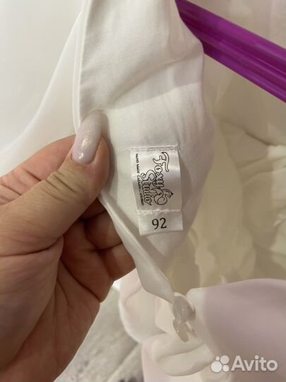 Белое платье для девочки 92