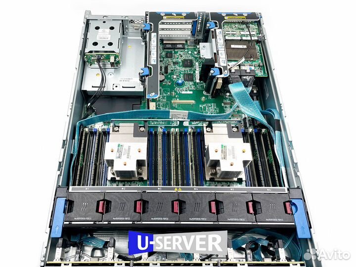 DL380 G9 8S 2x2637v4 HiP 512G P440ar 2RZ 2x800W Сервер HP HPE ProLiant DL380 Gen9 8SFF 2U Б/У