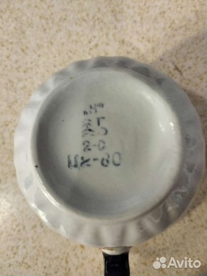 Фарфор.бокал для заварки чая со вставкой и крышкой