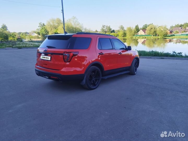 Ford Explorer 3.5 AT, 2018, битый, 108 000 км