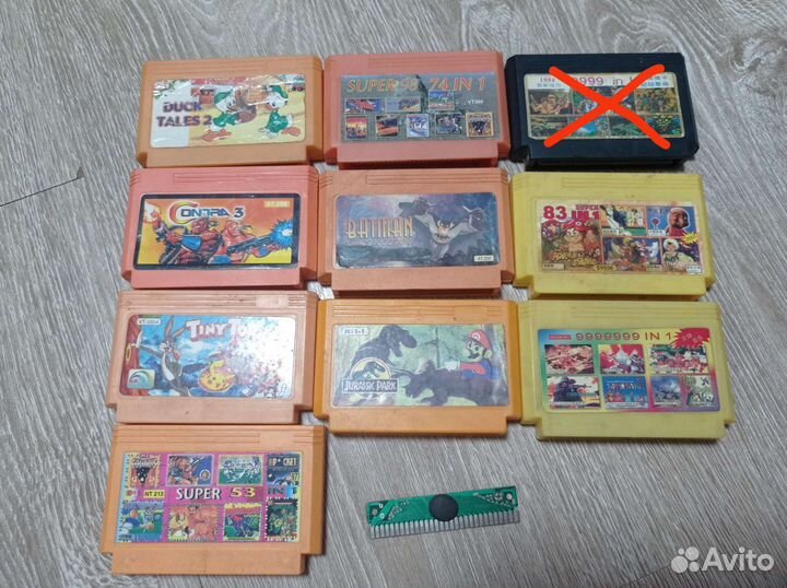 Картриджи dendy из 90х