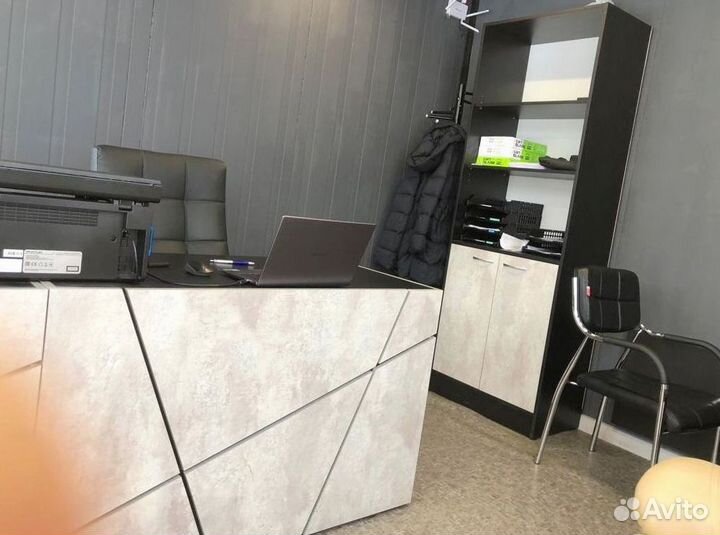 Стол руководителя Концепт Серый Мрамор