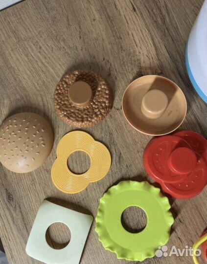 Игрушечная касса с продуктами