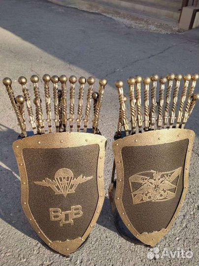 Подарок на день вмф и вдв подставка для шампуров