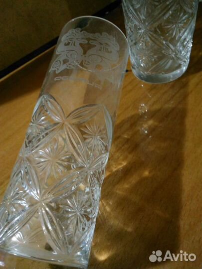 Бокалы высокие Осетия хрустальный