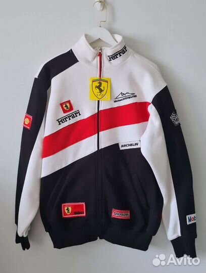 Толстовка бомбер оверсайз 46 48 Ferrari