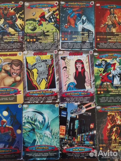 Человек паук герои и злодеи карточки