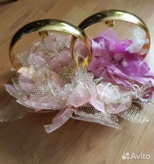 Свадебные кольца на машину