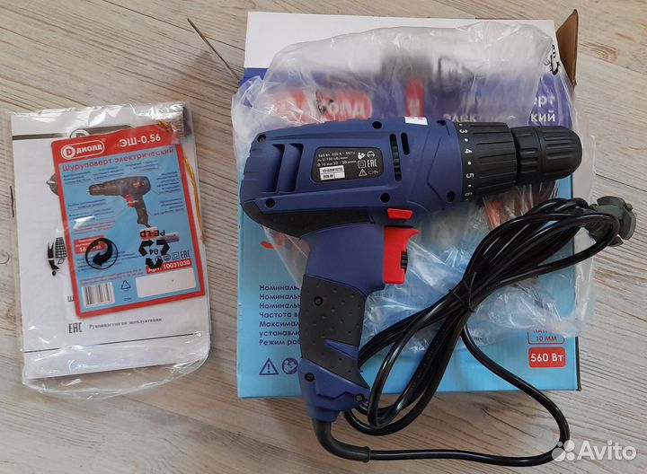 Электрический шуруповерт Диолд эш-0,56