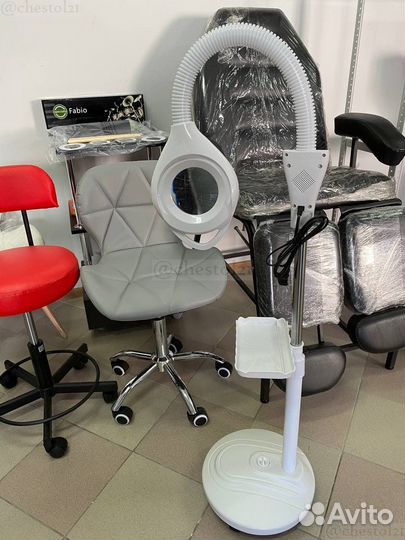 Лампа лупа напольная