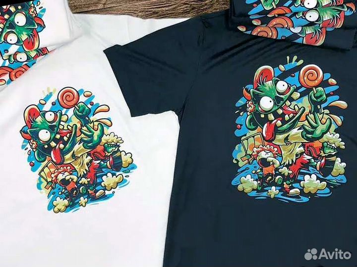 Печать на одежде DTF термотрансферы термонаклейки