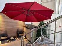 Садовый зонт большой на боковой опоре 3х3 м