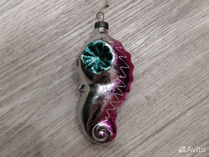 Ёлочная игрушка СССР Морской конек