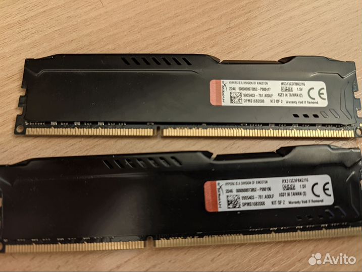 Оперативная память Kingston HyperX fury ddr3 16gb