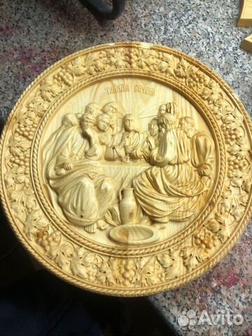 Резное панно «Тайная вечеря