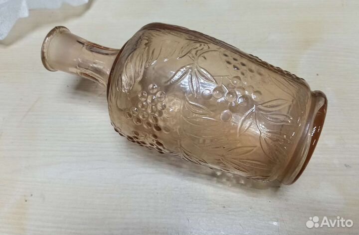 Графин Розовое стекло ussr