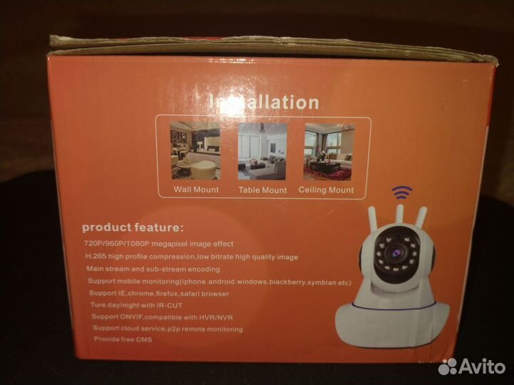 Поворотная Wi Fi камера для видеонаблюдения Hiseeu