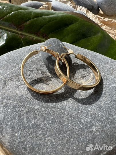 Серьги кольца
