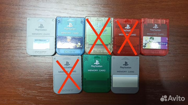 Оригинальные карты памяти PS1