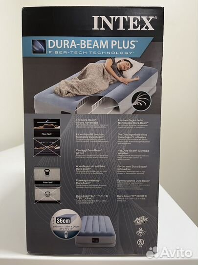 Надувной матрас intex. Новый. В упаковке