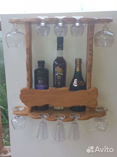 Винная полка из дерева