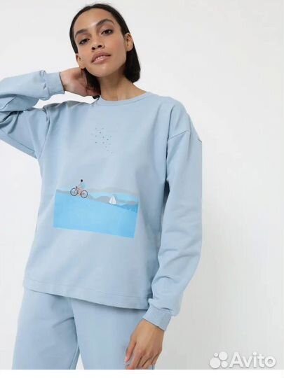 Женский спортивный костюм худи (свитшот) + штаны