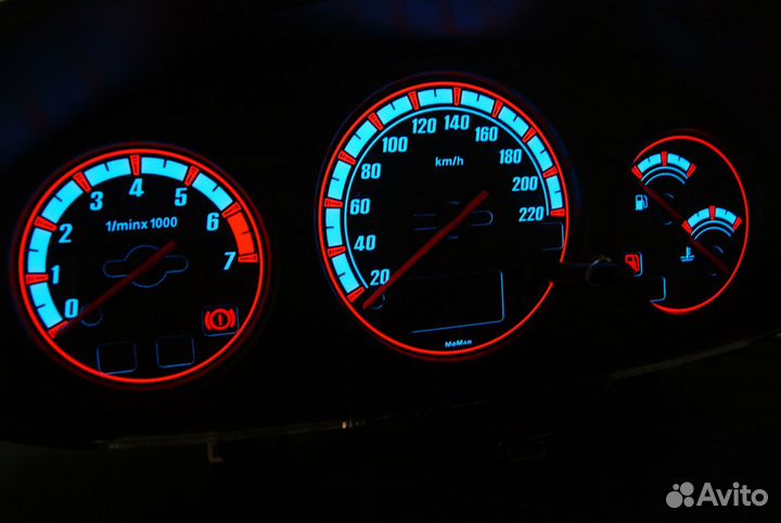 Ford Escort Mk7 тюнинг шкалы приборов тип 2