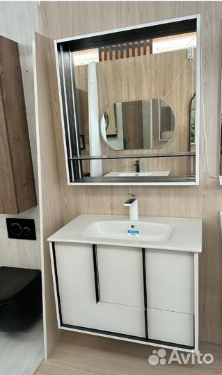 Комплект мебели для ванной Акватон Ривьера 80 см