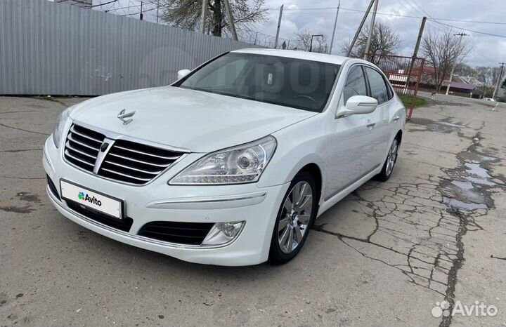 Hyundai Equus 3.8 AT, 2012, битый, 130 000 км